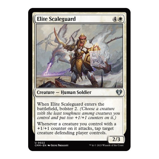 Elite Scaleguard (CMM) #22 Uncommon (Lightly Played) Commander Masters Magic: The Gathering: 2023