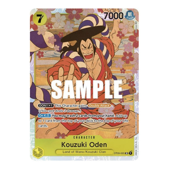 Kouzuki Oden (ST-09) #ST09-005 Super Rare Starter Deck 9: Yamato One Piece Card Game: 2023