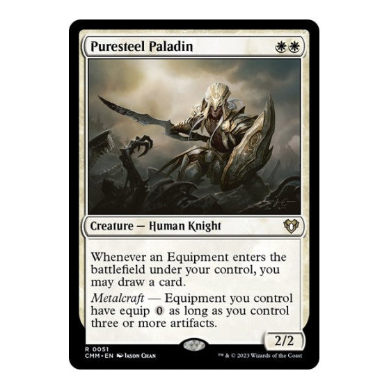 Puresteel Paladin (CMM) #51 Rare Commander Masters Magic: The Gathering: 2023