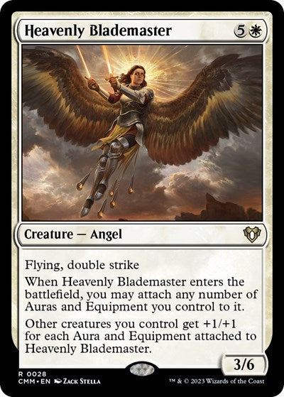 Heavenly Blademaster (CMM) #28 Rare (Near Mint) Commander Masters Magic: The Gathering: 2023