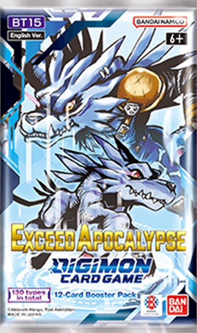 Exceed Apocalypse Booster Pack (BT-15) None (Unopened) Exceed Apocalypse Digimon Card Game: 2024