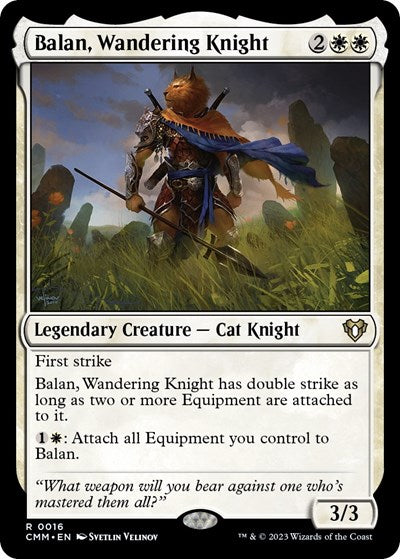 Balan Wandering Knight (CMM) #16 Rare (Near Mint) Commander Masters Magic: The Gathering: 2023