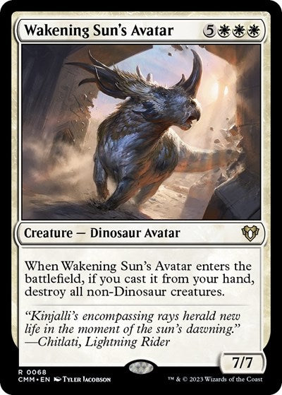 Wakening Suns Avatar (CMM) #68 Rare Commander Masters Magic: The Gathering: 2023