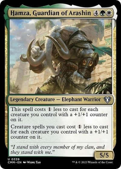 Hamza Guardian of Arashin (CMM) #339 Uncommon (Lightly Played) Commander Masters Magic: The Gathering: 2023