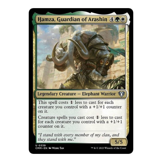 Hamza, Guardian of Arashin (CMM) #339 Uncommon Commander Masters Magic: The Gathering: 2023