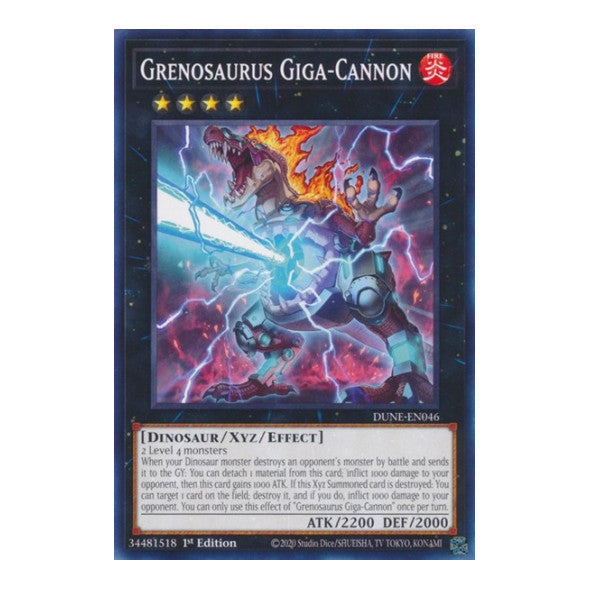 Grenosaurus Giga-Cannon (DUNE) #DUNE-EN046 Common (1st Edition Near Mint) Duelist Nexus YuGiOh: 2023