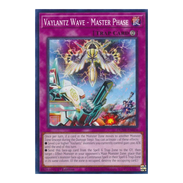 Vaylantz Wave - Master Phase (DUNE) #DUNE-EN074 Common (1st Edition Near Mint) Duelist Nexus YuGiOh: 2023