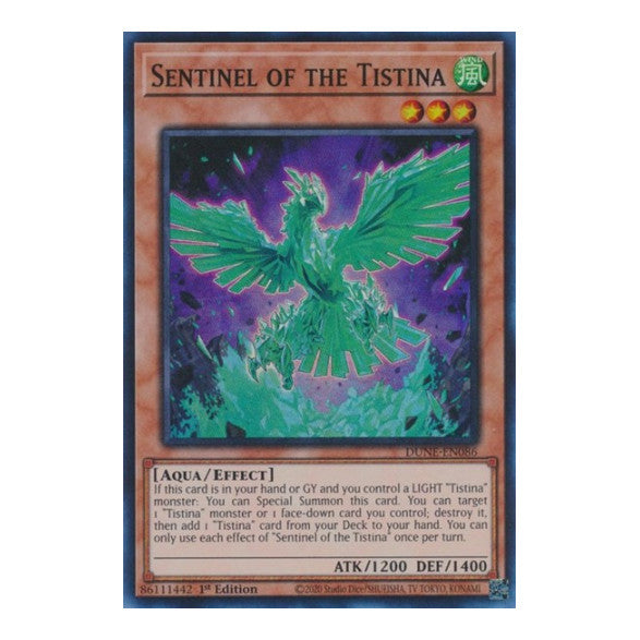 Sentinel of the Tistina (DUNE) #DUNE-EN086 Super Rare (1st Edition Near Mint) Duelist Nexus YuGiOh: 2023