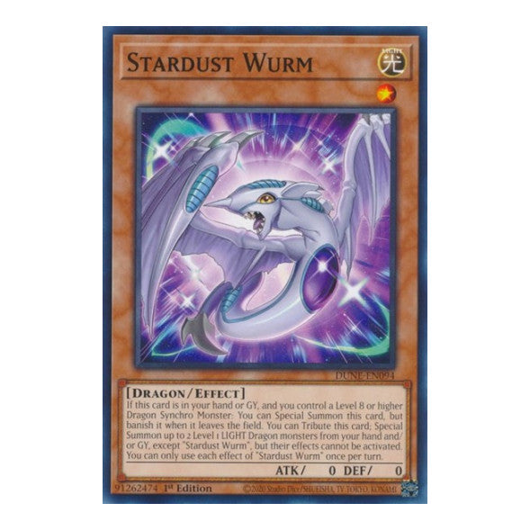 Stardust Wurm (DUNE) #DUNE-EN094 Common (1st Edition Near Mint) Duelist Nexus YuGiOh: 2023