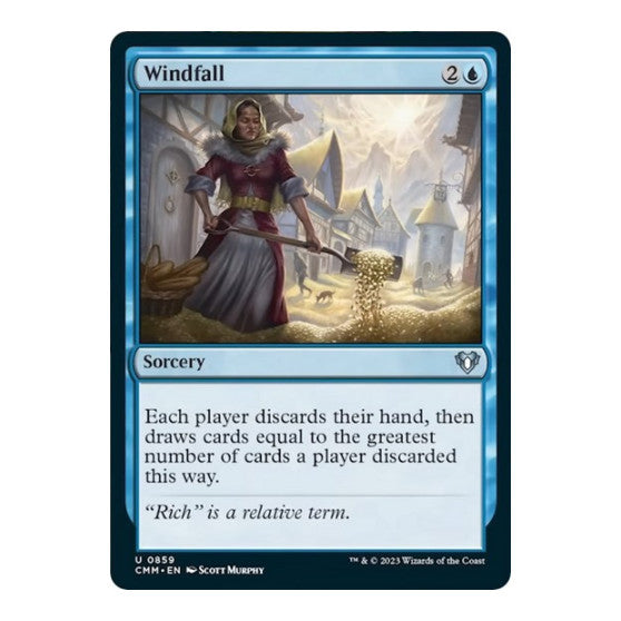 Windfall (CMM) #859 Uncommon (Lightly Played) Commander Masters Magic: The Gathering: 2023
