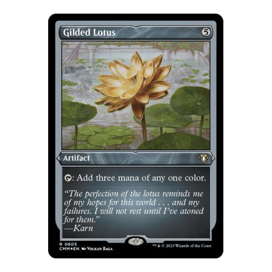 Gilded Lotus (Foil Etched) (CMM) #605 Rare (Foil Near Mint) Commander Masters Magic: The Gathering: 2023