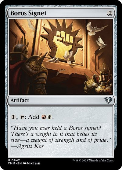 Boros Signet (CMM) #942 Uncommon (Moderately Played) Commander Masters Magic: The Gathering: 2023