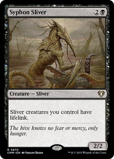 Syphon Sliver (CMM) #870 Rare (Near Mint) Commander Masters Magic: The Gathering: 2023