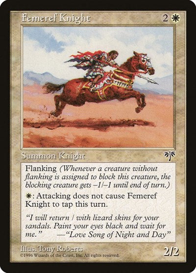 Femeref Knight (MIR) #18 Common Mirage Magic: The Gathering: 1996