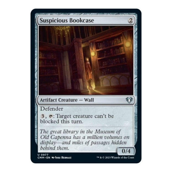 Suspicious Bookcase (CMM) #977 Uncommon (Lightly Played) Commander Masters Magic: The Gathering: 2023