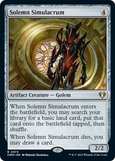 Solemn Simulacrum (CMM) #973 Rare (Near Mint) Commander Masters Magic: The Gathering: 2023