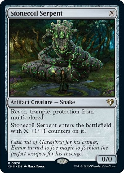 Stonecoil Serpent (CMM) #976 Rare (Lightly Played) Commander Masters Magic: The Gathering: 2023