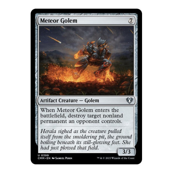 Meteor Golem (CMM) #399 Uncommon (Lightly Played) Commander Masters Magic: The Gathering: 2023