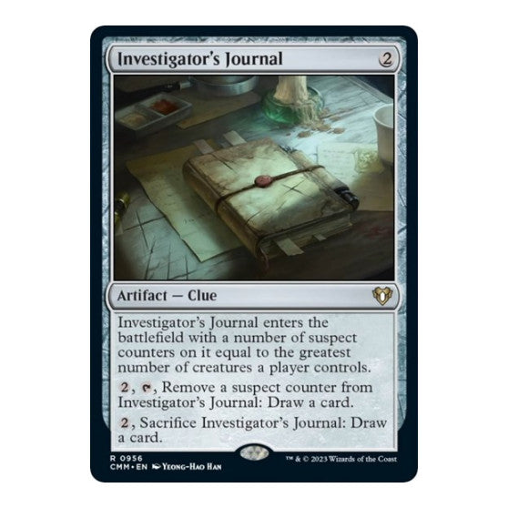 Investigators Journal (CMM) #956 Rare (Lightly Played) Commander Masters Magic: The Gathering: 2023