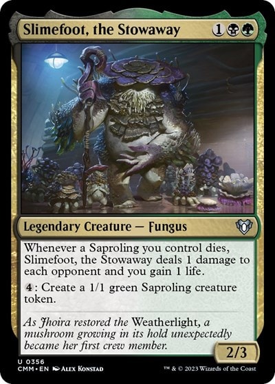 Slimefoot the Stowaway (CMM) #356 Uncommon (Lightly Played) Commander Masters Magic: The Gathering: 2023