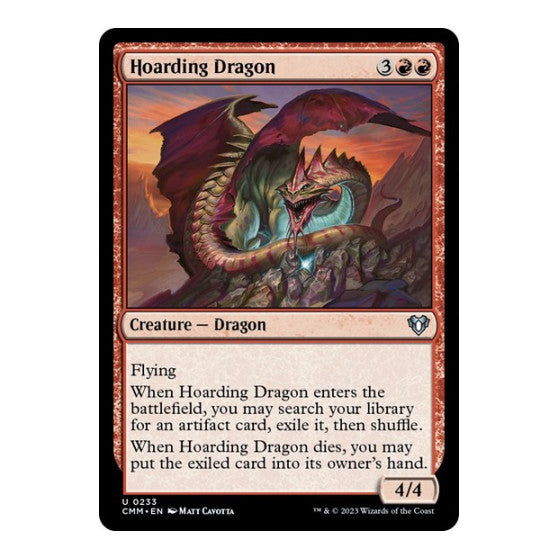 Hoarding Dragon (CMM) #233 Uncommon (Lightly Played) Commander Masters Magic: The Gathering: 2023