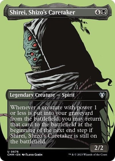 Shirei Shizos Caretaker Borderless (CMM) #676 Uncommon (Lightly Played) Commander Masters Magic: The Gathering: 2023
