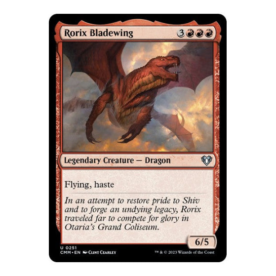 Rorix Bladewing (CMM) #251 Uncommon (Lightly Played) Commander Masters Magic: The Gathering: 2023