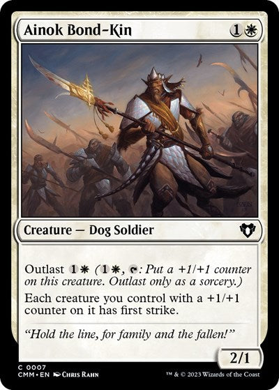Ainok Bond Kin (CMM) #7 Common (Lightly Played) Commander Masters Magic: The Gathering: 2023