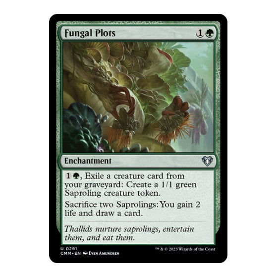 Fungal Plots (CMM) #291 Uncommon (Lightly Played) Commander Masters Magic: The Gathering: 2023