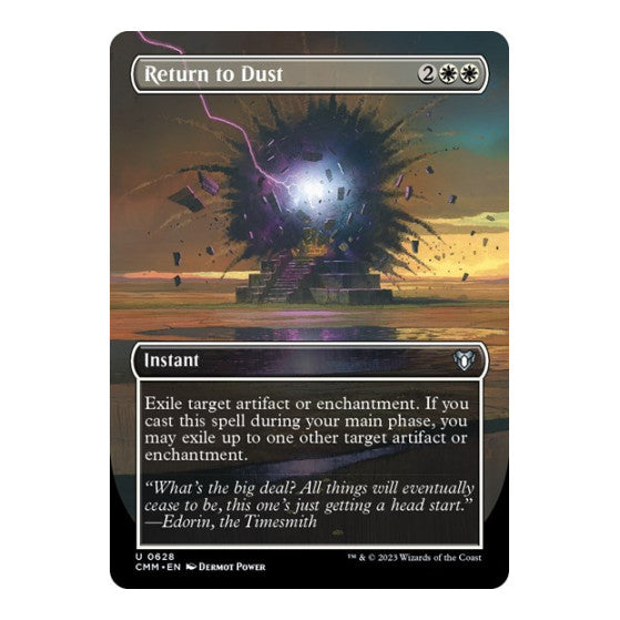 Return to Dust (Borderless) (CMM) #628 Uncommon (Lightly Played) Commander Masters Magic: The Gathering: 2023