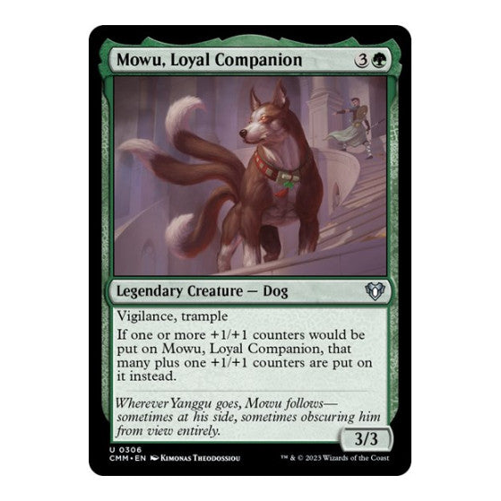Mowu, Loyal Companion (CMM) #306 Uncommon (Lightly Played) Commander Masters Magic: The Gathering: 2023