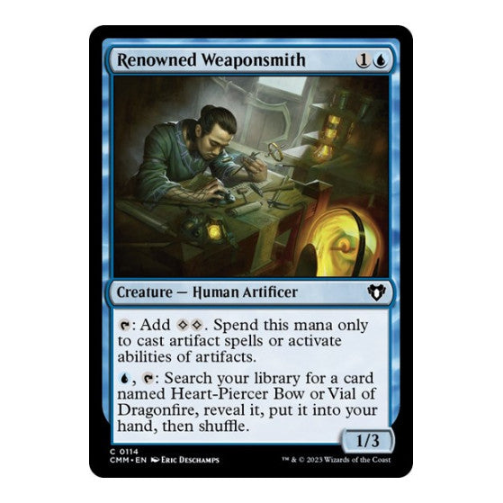 Renowned Weaponsmith (CMM) #114 Common Commander Masters Magic: The Gathering: 2023