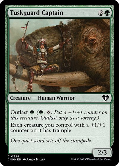 Tuskguard Captain (CMM) #328 Common (Lightly Played) Commander Masters Magic: The Gathering: 2023