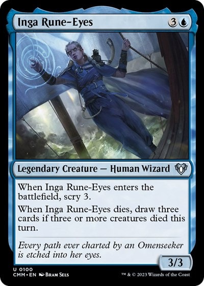 Inga Rune Eyes (CMM) #100 Uncommon (Lightly Played) Commander Masters Magic: The Gathering: 2023