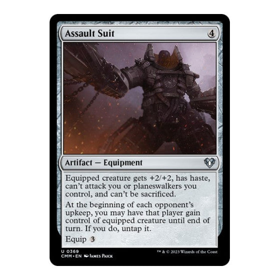 Assault Suit (CMM) #369 Uncommon (Foil Lightly Played) Commander Masters Magic: The Gathering: 2023