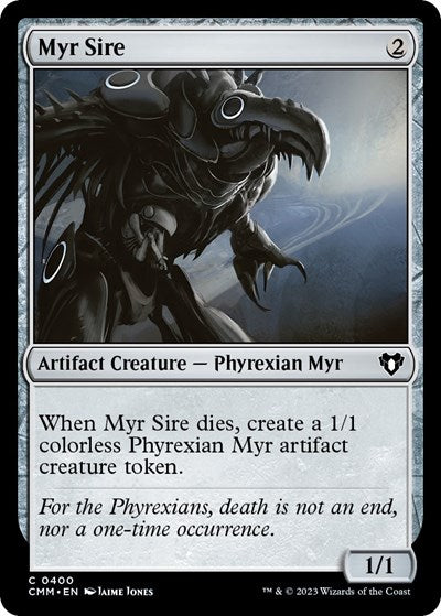 Myr Sire (CMM) #400 Common Commander Masters Magic: The Gathering: 2023