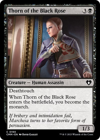 Thorn of the Black Rose (CMM) #190 Common (Lightly Played) Commander Masters Magic: The Gathering: 2023