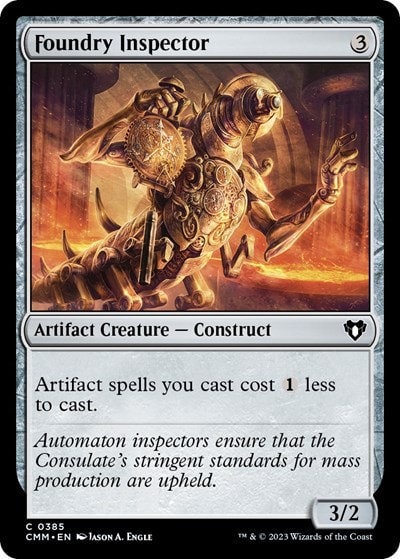 Foundry Inspector (CMM) #385 Common (Lightly Played) Commander Masters Magic: The Gathering: 2023
