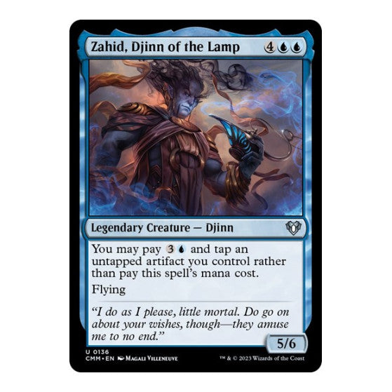 Zahid, Djinn of the Lamp (CMM) #136 Uncommon (Lightly Played) Commander Masters Magic: The Gathering: 2023