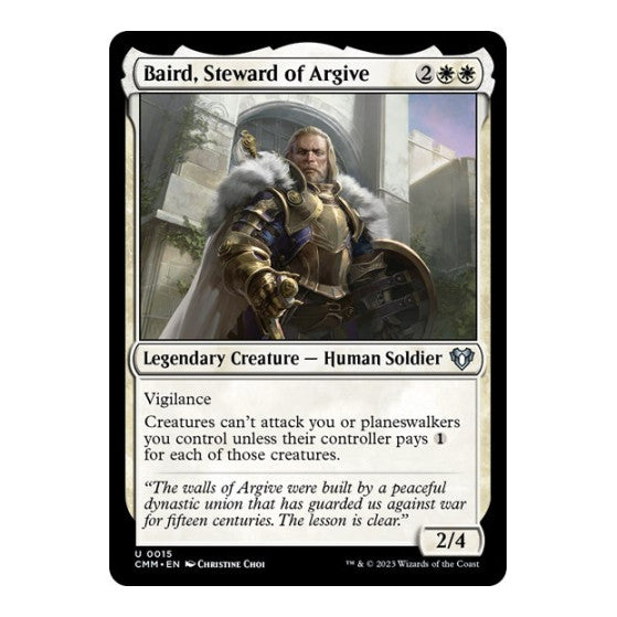 Baird, Steward of Argive (CMM) #15 Uncommon (Lightly Played) Commander Masters Magic: The Gathering: 2023