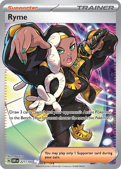 Ryme - 221/197 (OBF) #221/197 Ultra Rare SV03: Obsidian Flames Pokemon: 2023