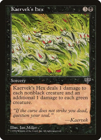 Kaerveks Hex (MIR) #130 Uncommon (Lightly Played) Mirage Magic: The Gathering: 1996