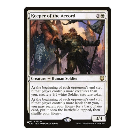 Keeper of the Accord (LIST) #27 Rare (Lightly Played) The List Reprints Magic: The Gathering: 2026