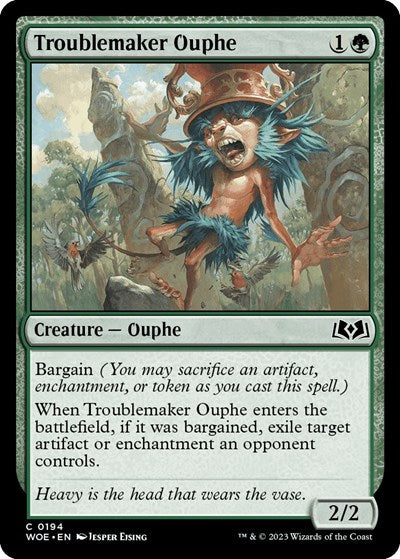 Troublemaker Ouphe (WOE) #194 Common (Lightly Played) Wilds of Eldraine Magic: The Gathering: 2023