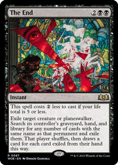 The End (WOE) #87 Rare (Near Mint) Wilds of Eldraine Magic: The Gathering: 2023