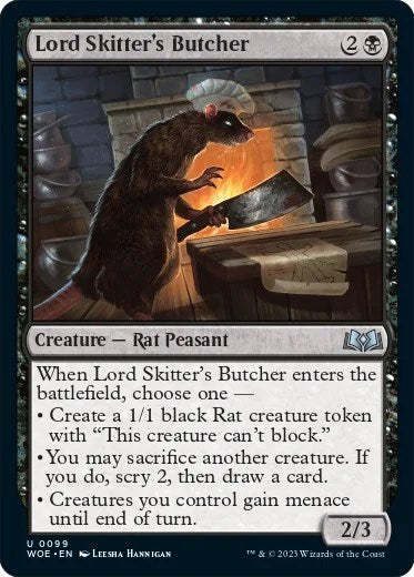 Lord Skitters Butcher (WOE) #99 Uncommon (Lightly Played) Wilds of Eldraine Magic: The Gathering: 2023