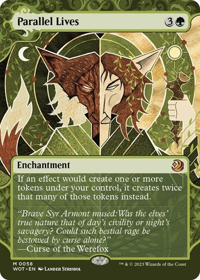 Parallel Lives (WOT) #58 Mythic Rare (Lightly Played) Wilds of Eldraine: Enchanting Tales Magic: The Gathering: 2023