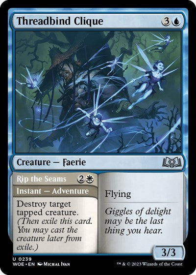 Threadbind Clique (WOE) #239 Uncommon (Lightly Played) Wilds of Eldraine Magic: The Gathering: 2023