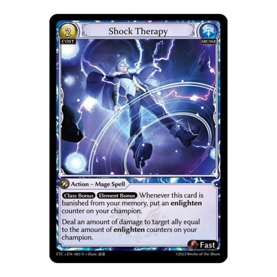 Shock Therapy (FTC) #083 Rare (Lightly Played) Fractured Crown Grand Archive TCG: 2023