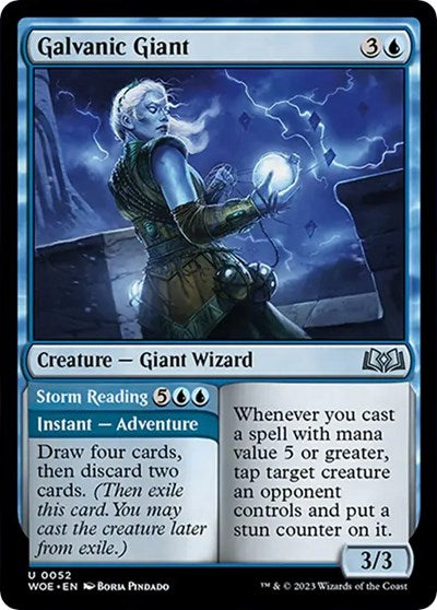 Galvanic Giant (WOE) #52 Uncommon (Lightly Played) Wilds of Eldraine Magic: The Gathering: 2023